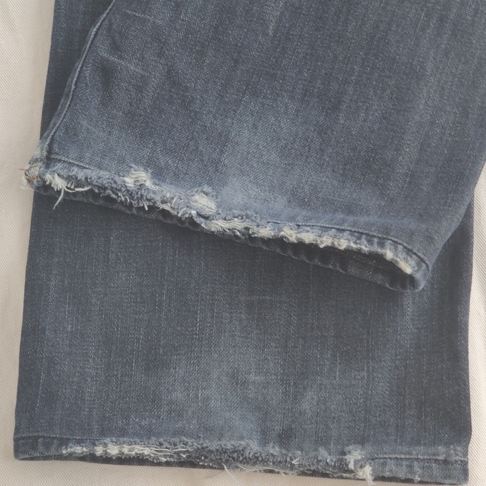 7 For All Mankind Bootcut Jeans Mens Size 40 Dark Wash Denim Cotton Pocket Flaps - Picture 6 of 14